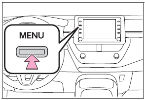 Toyota Corolla. Screen adjustment